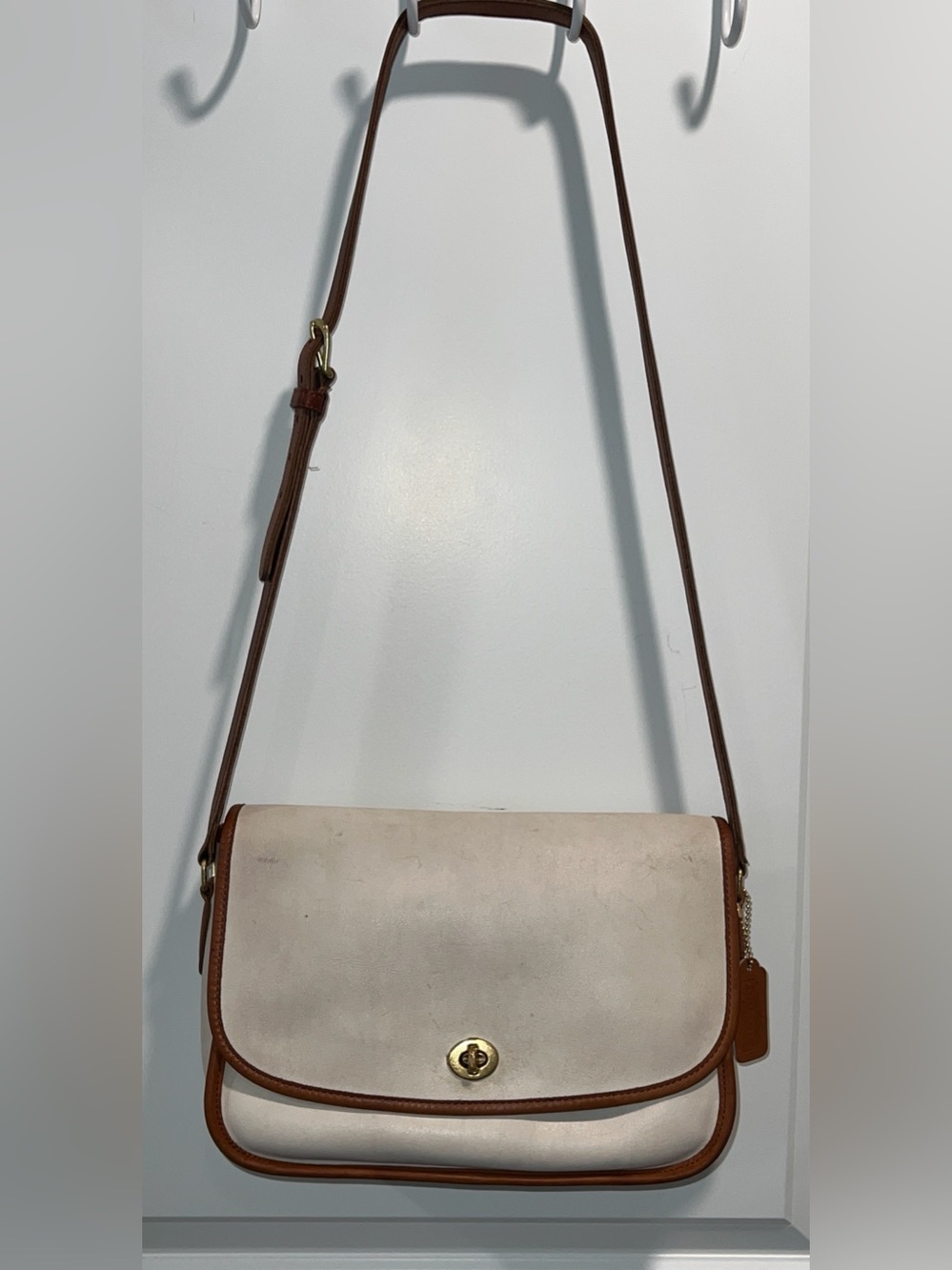 Coach Vintage 1990s Spectator City Bag with British Tan Trim